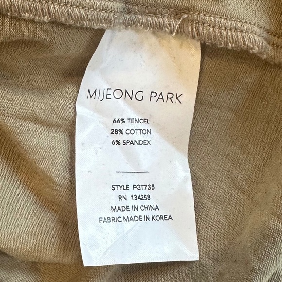 Mijeong Park Lightweight Beige Long Sleeve Roll Neck Top - Size L - Picture 9 of 12